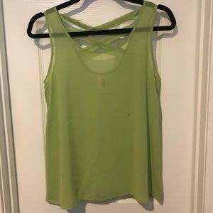 3/$15 Francesca’s collections Shear green sleeveless top